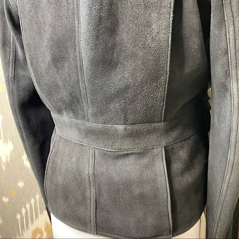 *Ralph Lauren Collection Vintage Fall 02 Runway Black Deerskin Utility Jacket - Picture 3 of 16